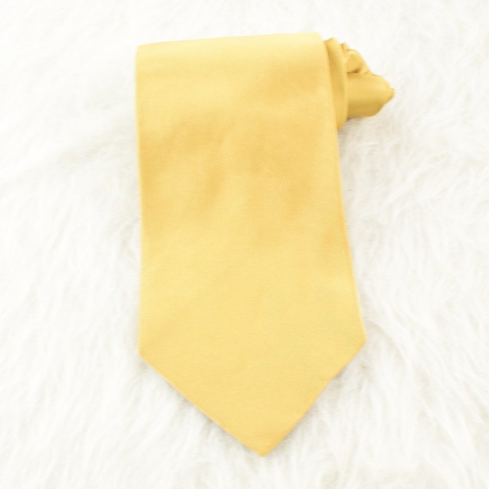 Don Loper Solid Gold 100% Silk Tie